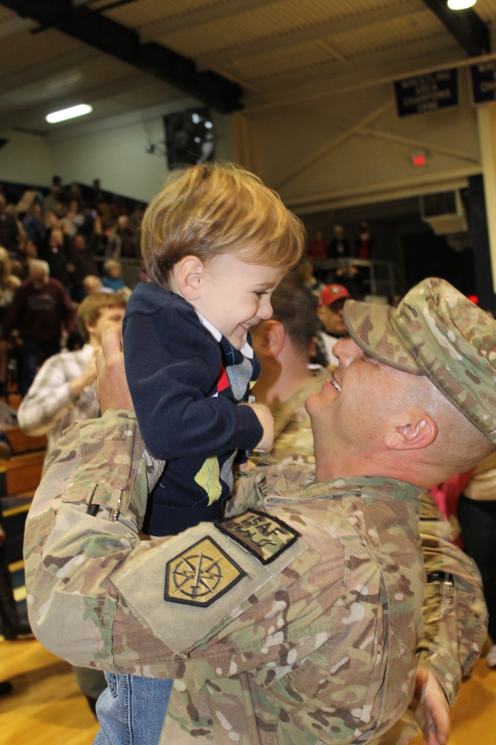 Reunited at the GA NG 1-214th FA welcome home ceremony