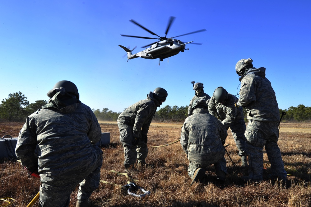 US Air Force airmen from the 621st Contingency Response Wing