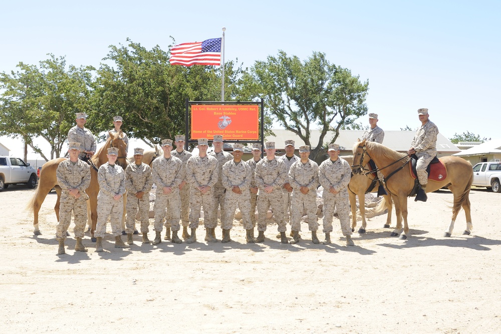 Mounted Color Guard SNCOIC Retires