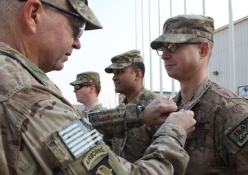 Award ceremony at Bagram Air Field