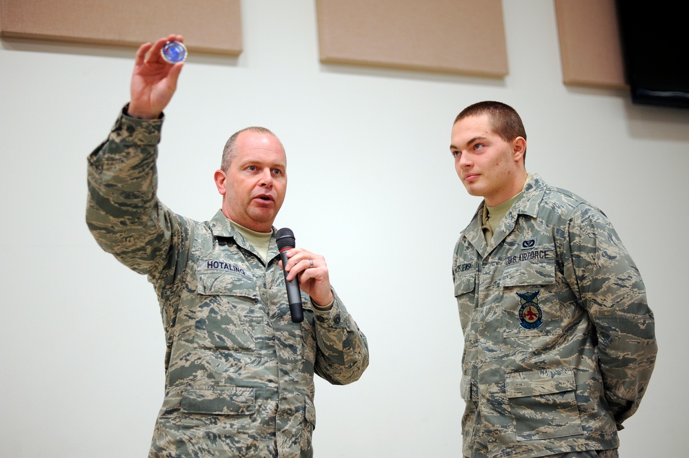 Command Chief of the Air National Guard Visits 180th Fighter Wing