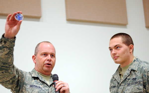 Command Chief of the Air National Guard Visits 180th Fighter Wing