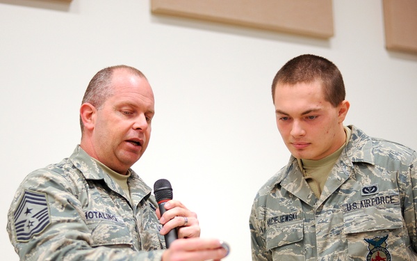 Command Chief of the Air National Guard Visits 180th Fighter Wing