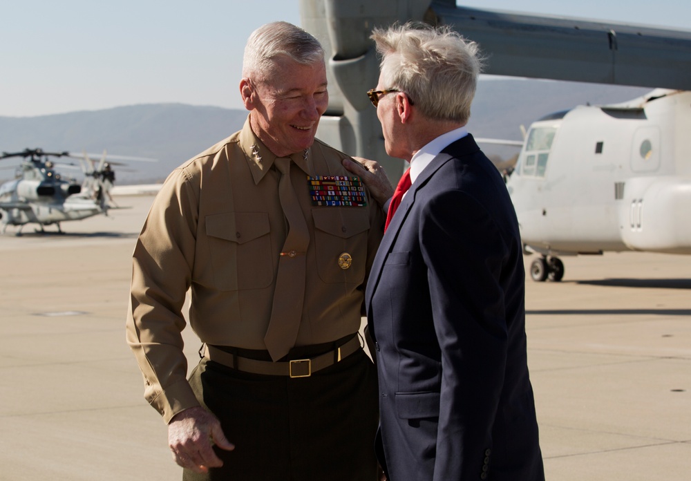 Secretary of the Navy Ray Mabus visits Camp Pendleton