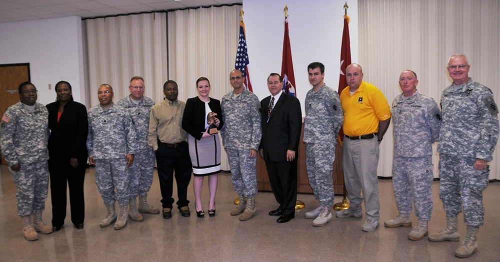 412th Theater Engineer Command presented High Flying EAGLE award