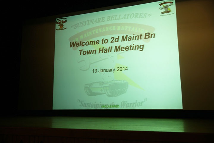 What's to come: Maintenance Bn. holds town hall for Marines, families