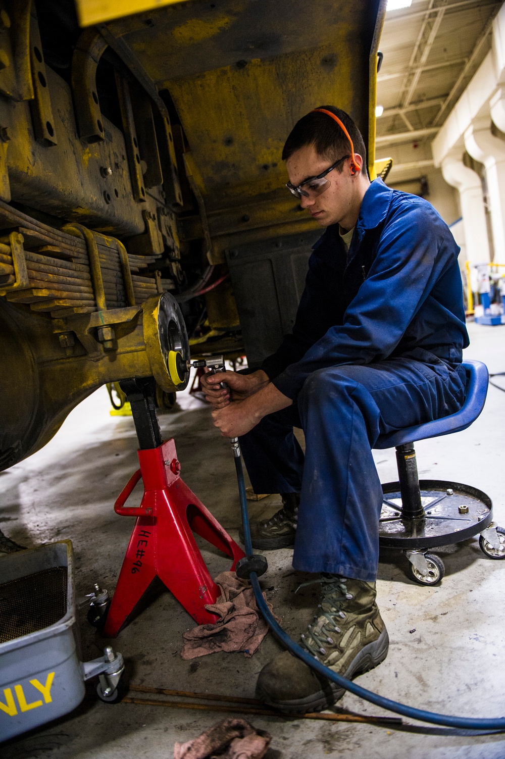 354th LRS maintains snow broom