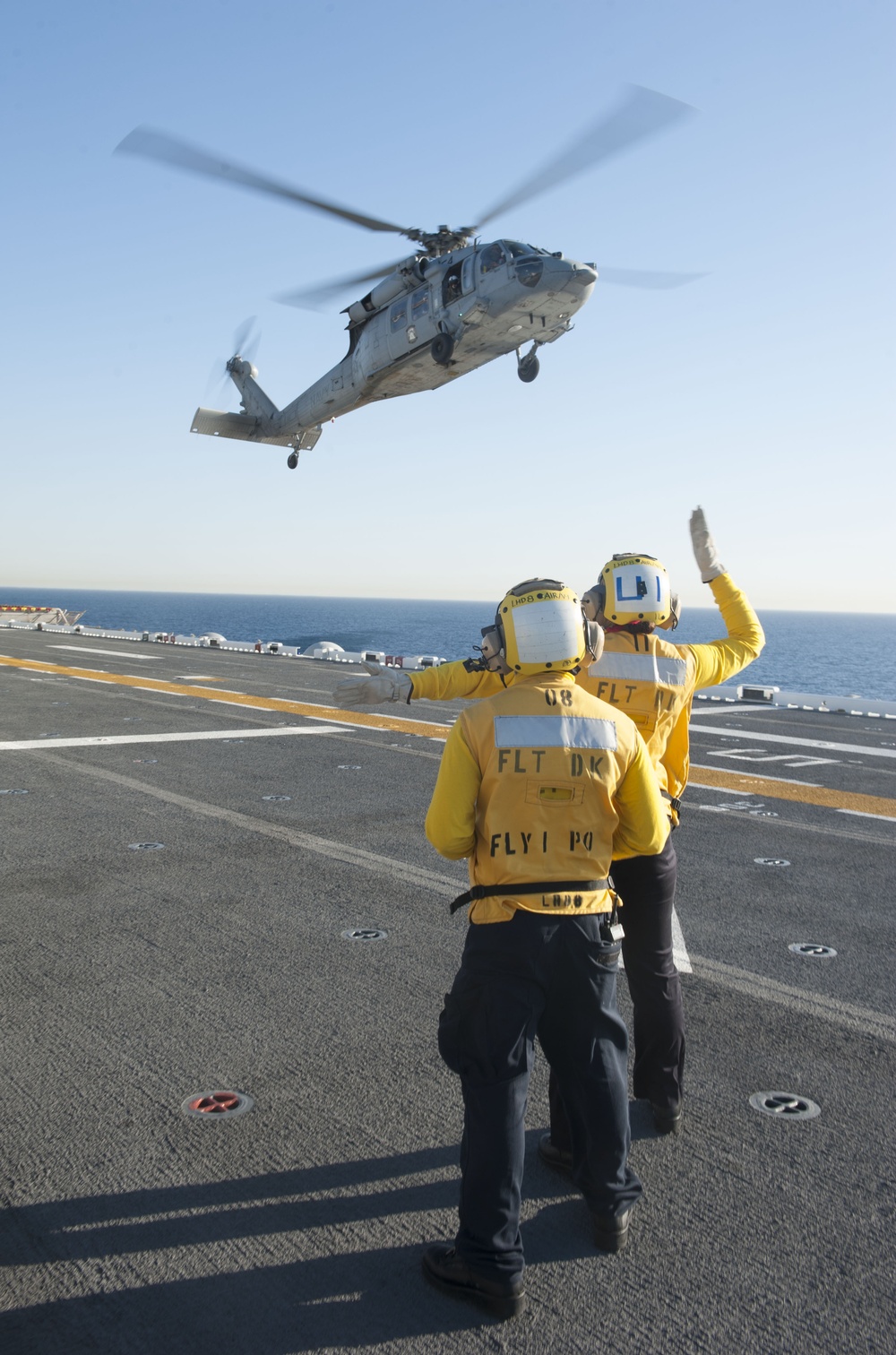 USS Makin Island flight deck operations