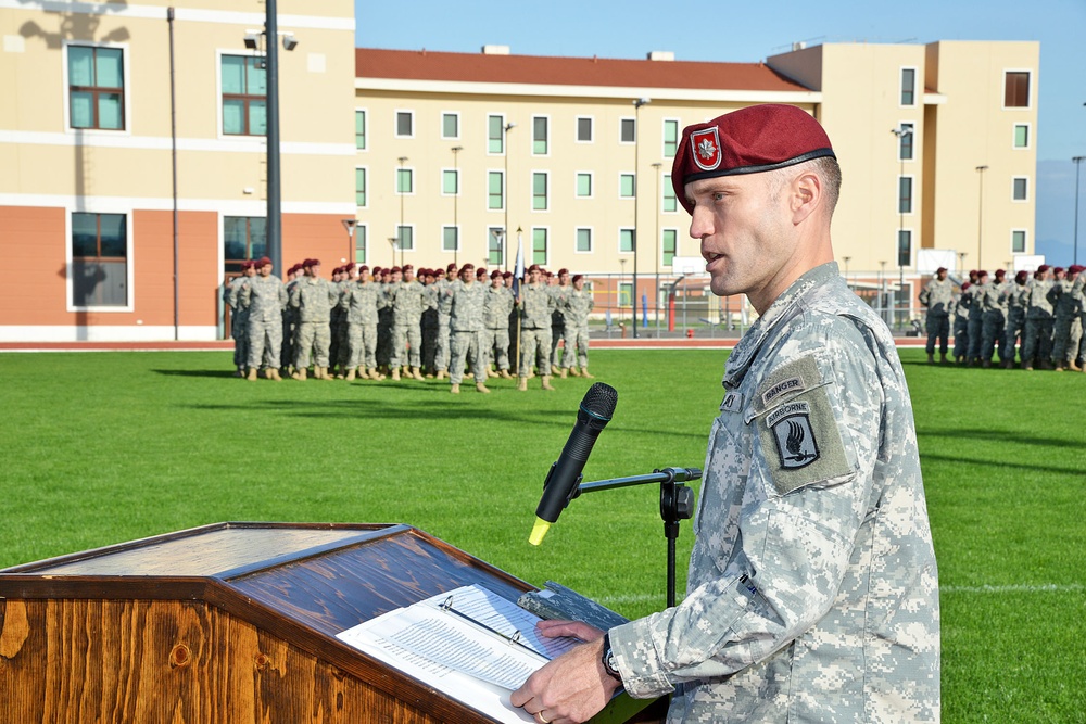 2-503 IN (Airborne) Change of Responsibility