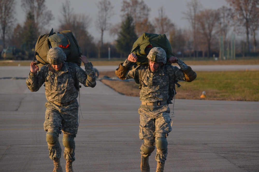 Jump Training at Rivolto Air Force  Base (UDINE).