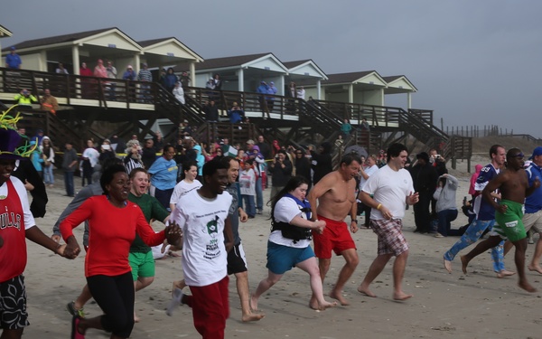 New River Marines Dip into Freezing Fun at Polar Plunge