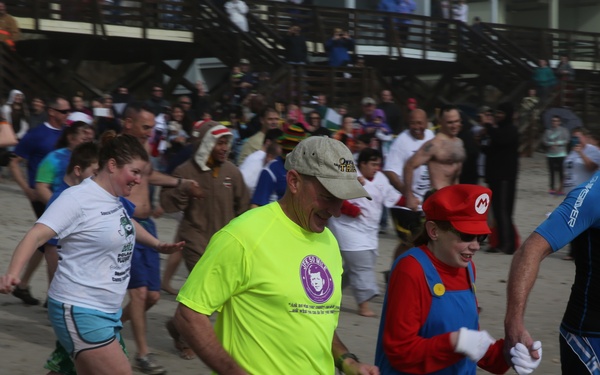 New River Marines Dip into Freezing Fun at Polar Plunge