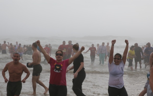 New River Marines Dip into Freezing Fun at Polar Plunge