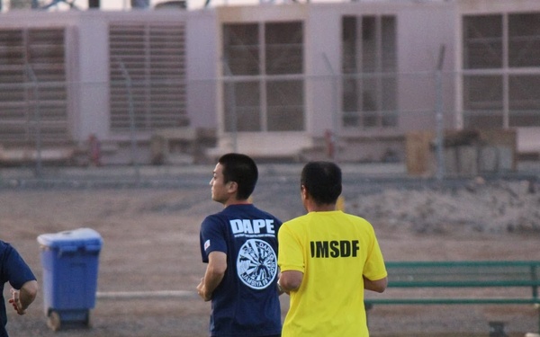 Japan vs. VP-9 friendly game of soccer