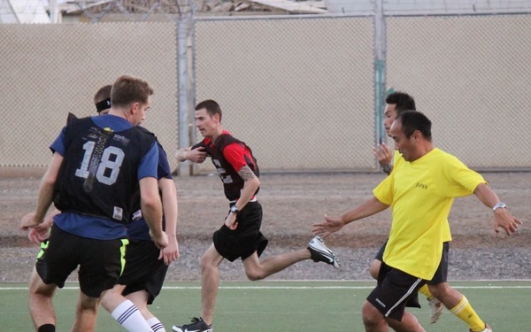 Japan vs. VP-9 friendly game of soccer