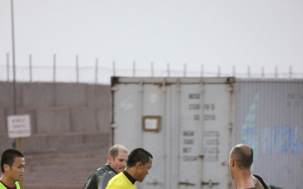 Japan vs. VP-9 friendly game of soccer