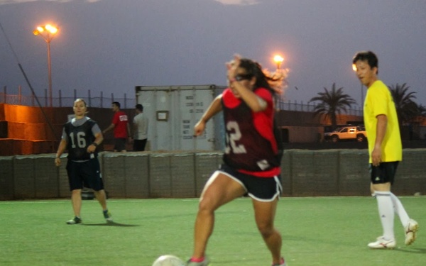 Japan vs. VP-9 friendly game of soccer