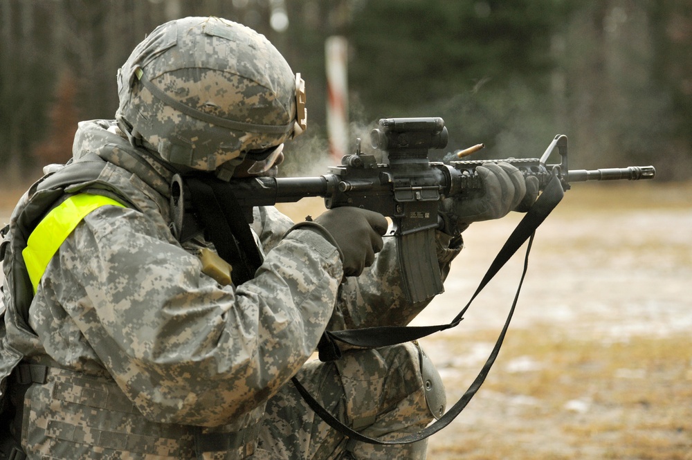 615th Military Police Company live fire training