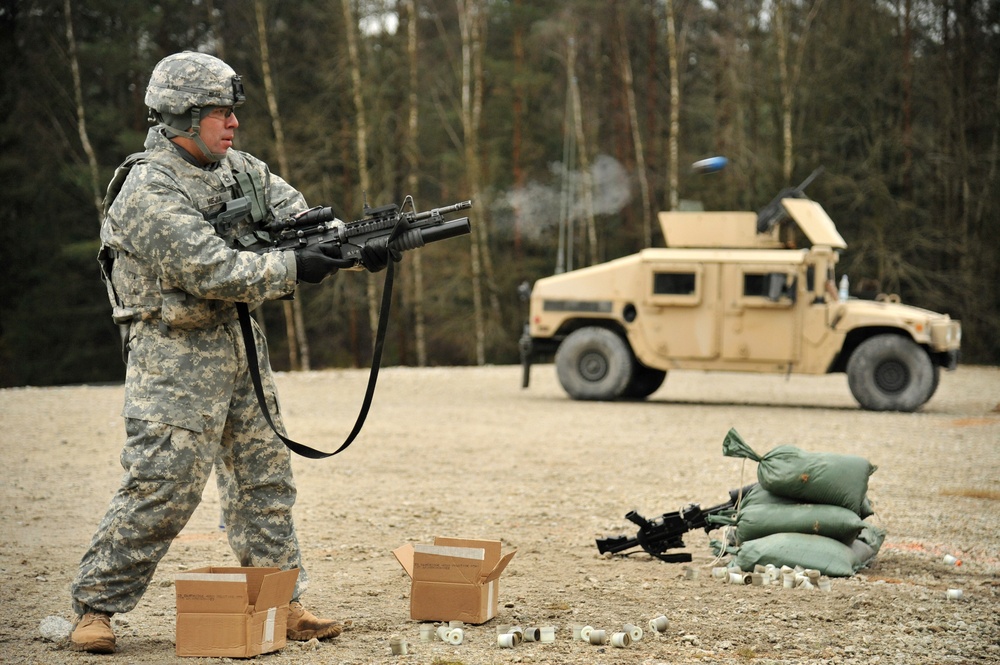 615th Military Police Company live fire training