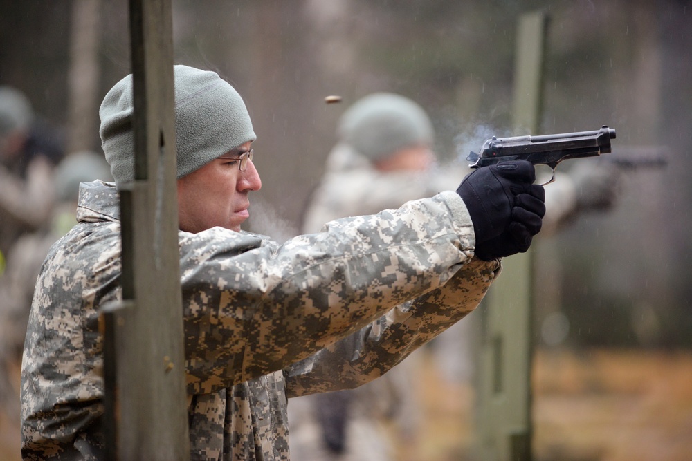 615th Military Police Company live fire training