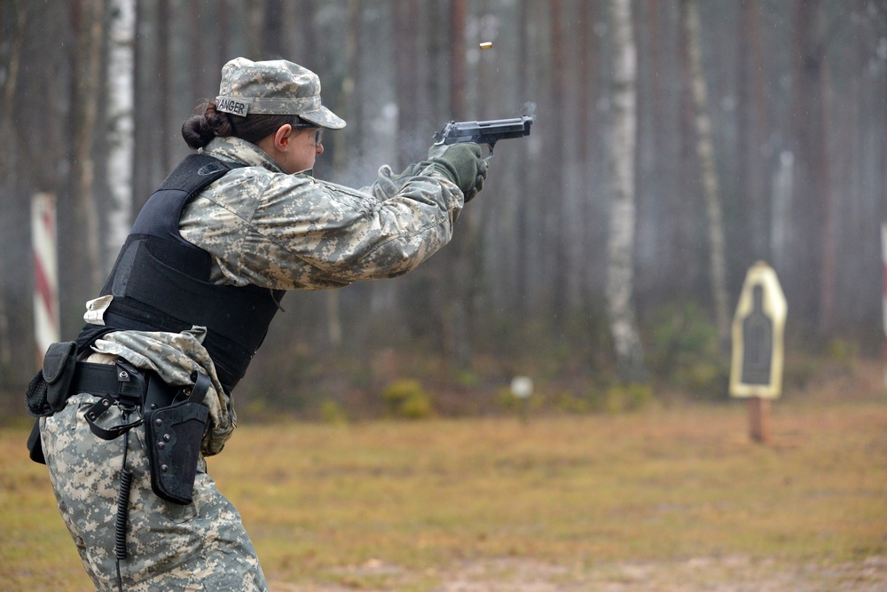 615th Military Police Company live fire training