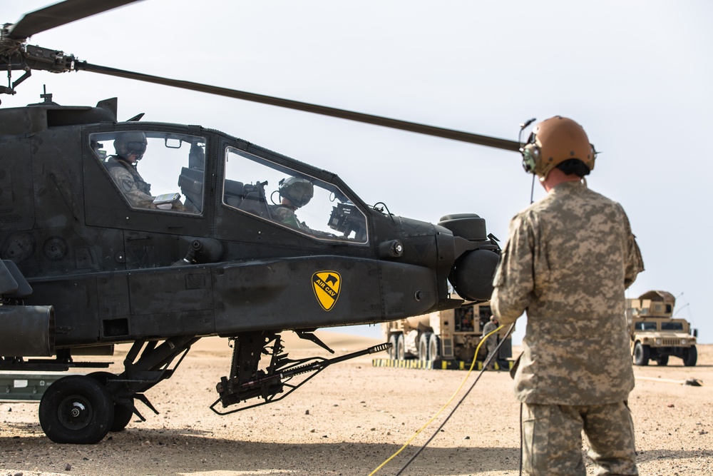 642nd ASB works refueling exercise with 1st Cav.