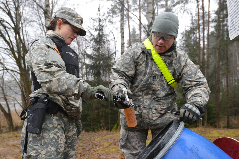 615th Military Police Company live fire training