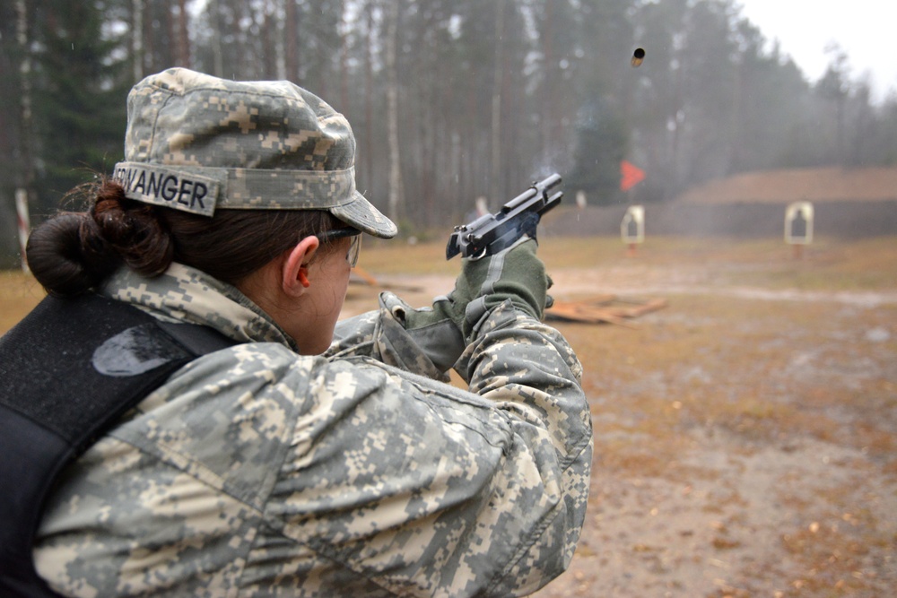 615th Military Police Company live fire training