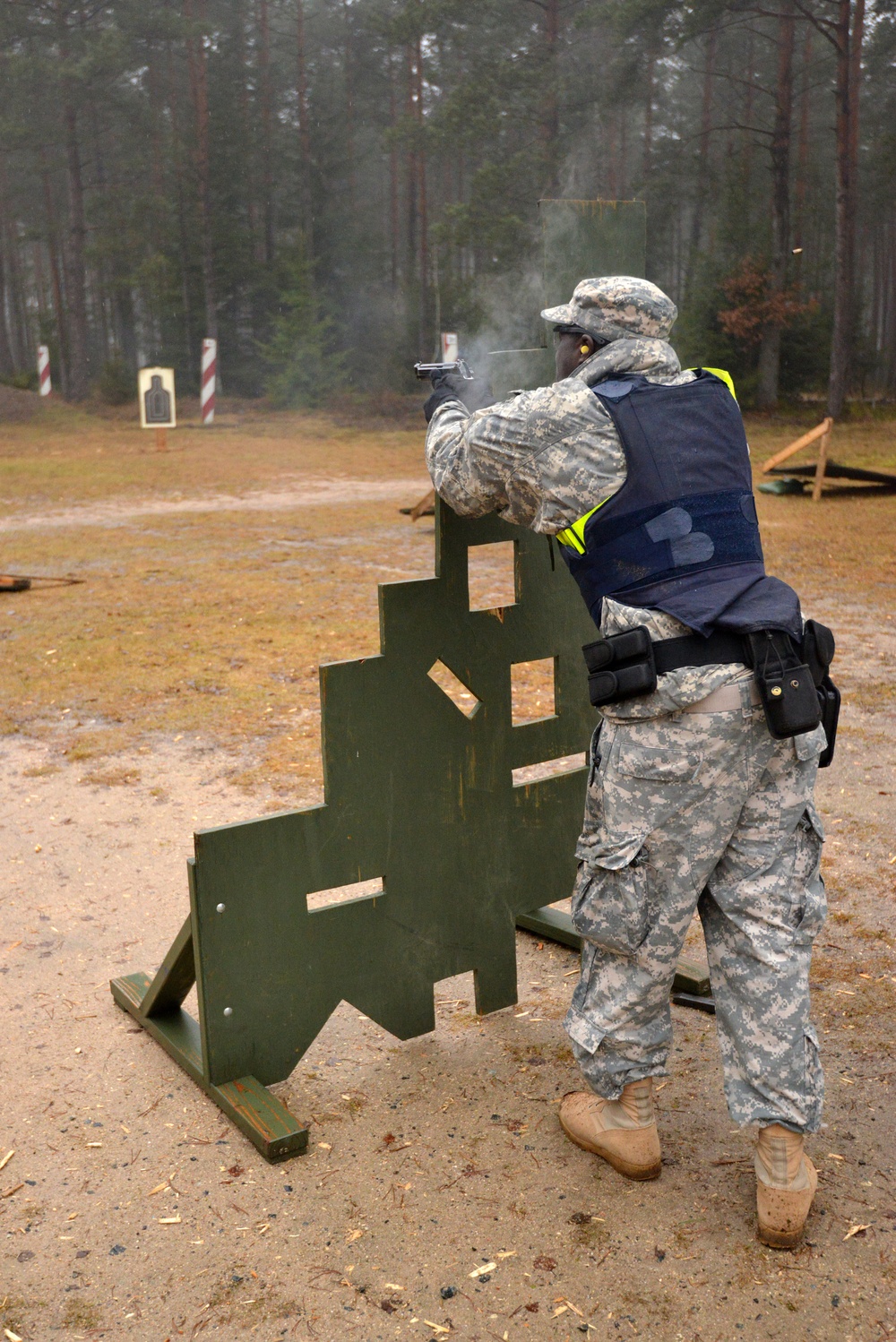 615th Military Police Company live fire training