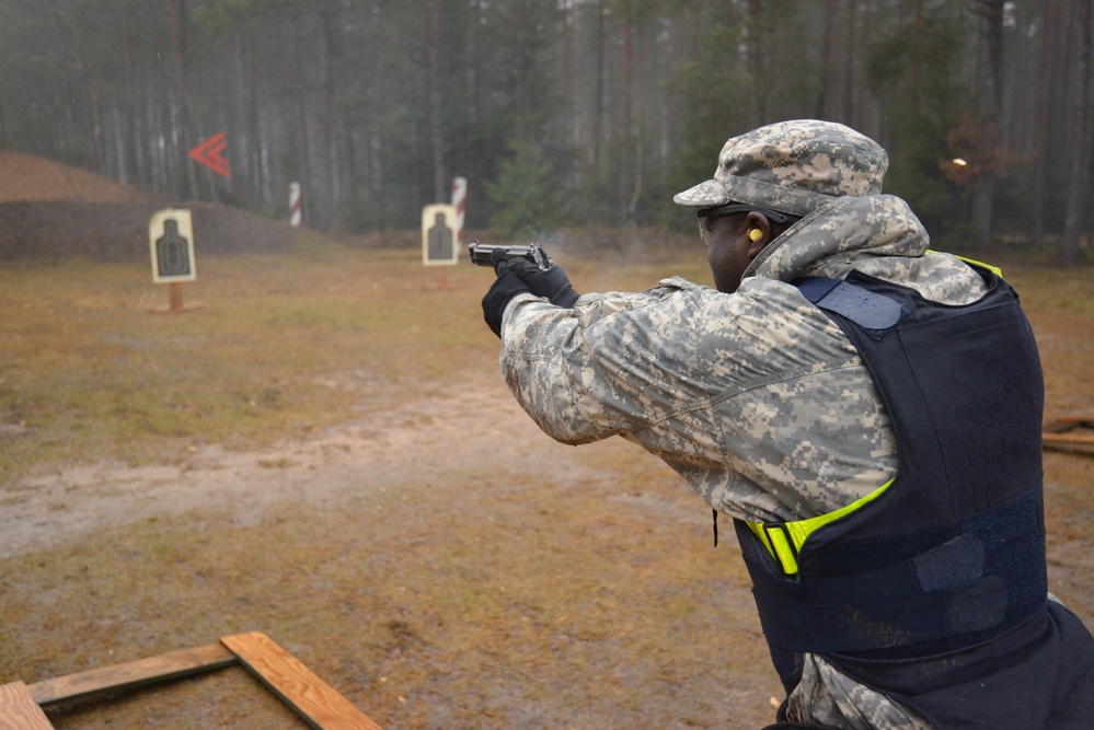 615th Military Police Company live fire training