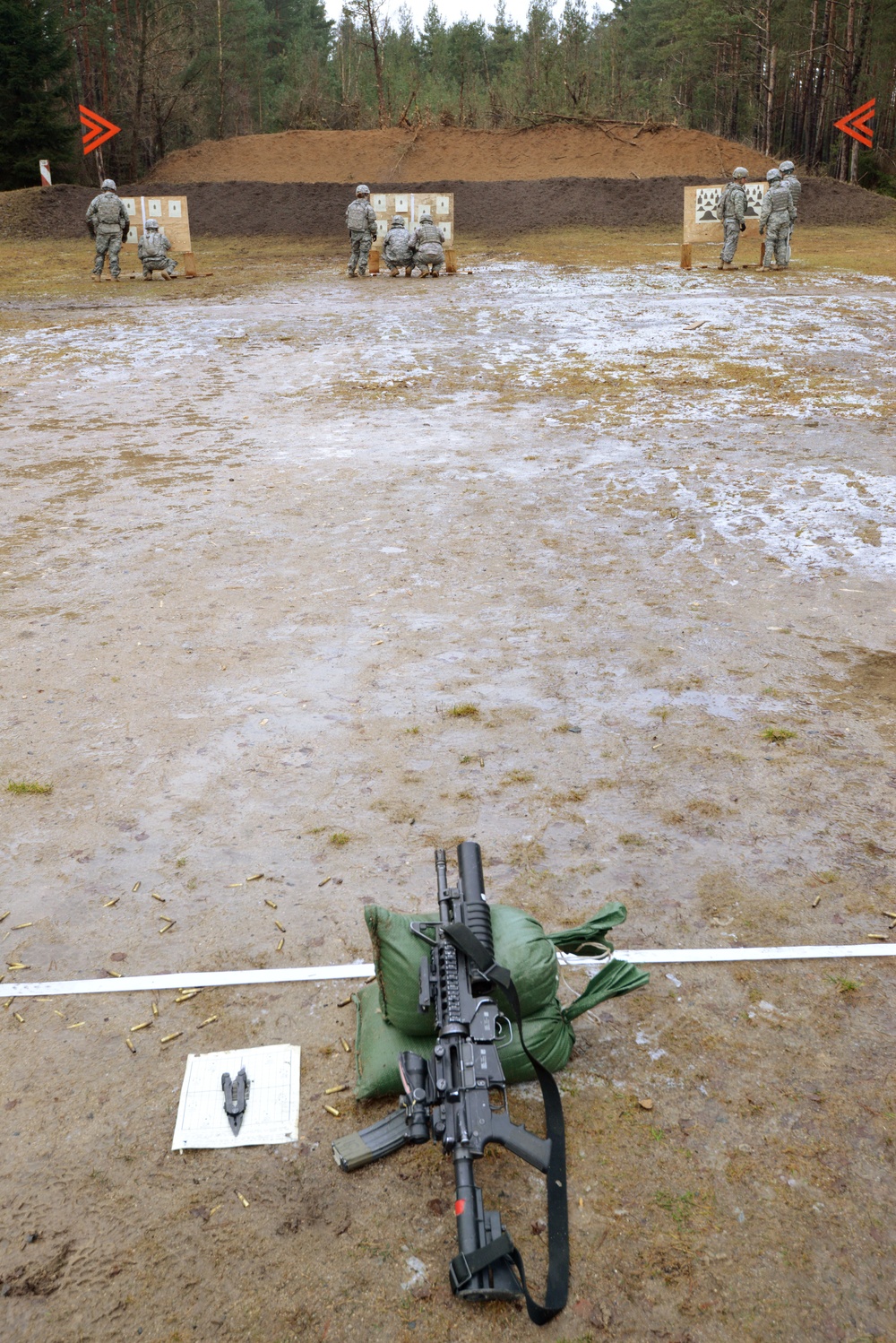 615th Military Police Company live fire training