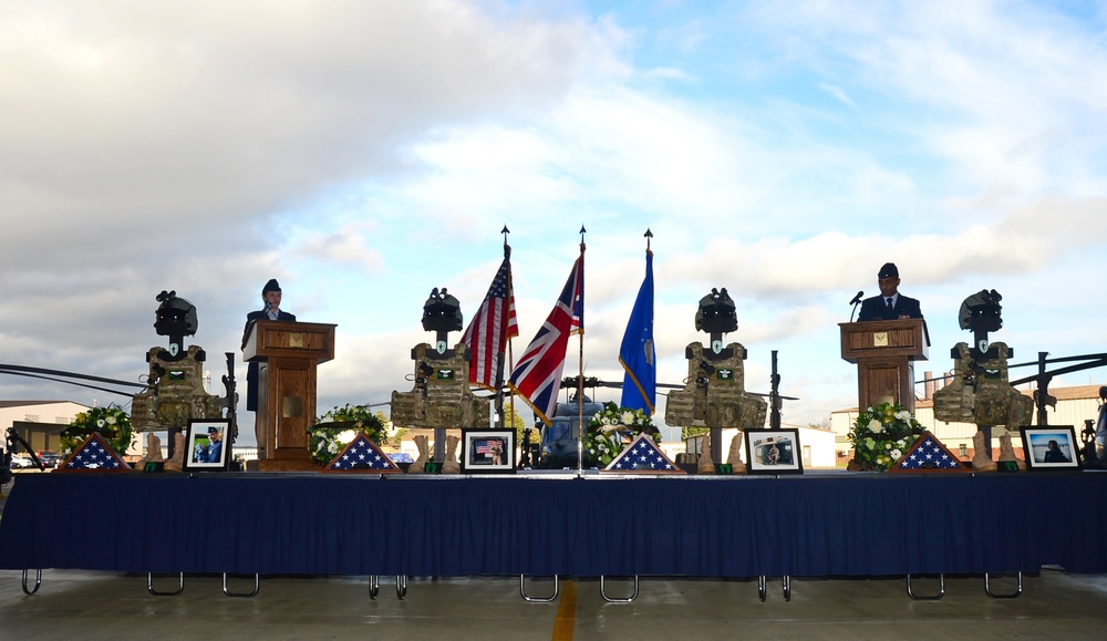 RAF Lakenheath honors four fallen US airmen