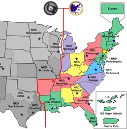 Navy Recruiting District Map