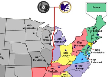 Navy Recruiting District Map