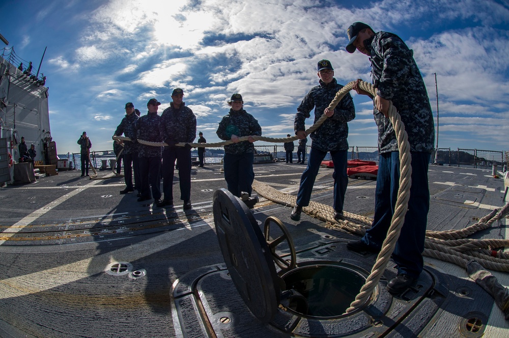 USS McCampbell operations