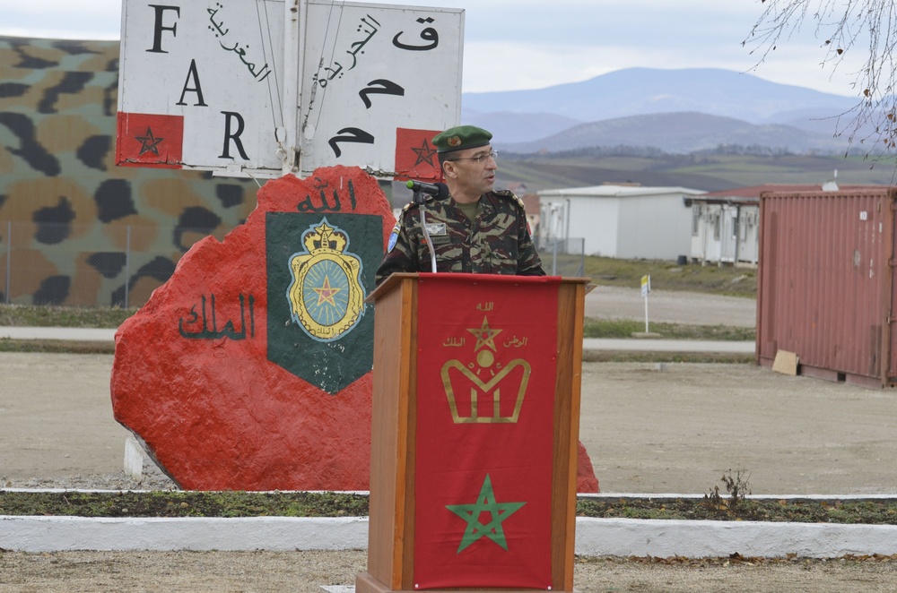 Moroccan forces end mission in Kosovo