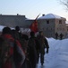 Marines take poolees on a hike at historic Fort Snelling