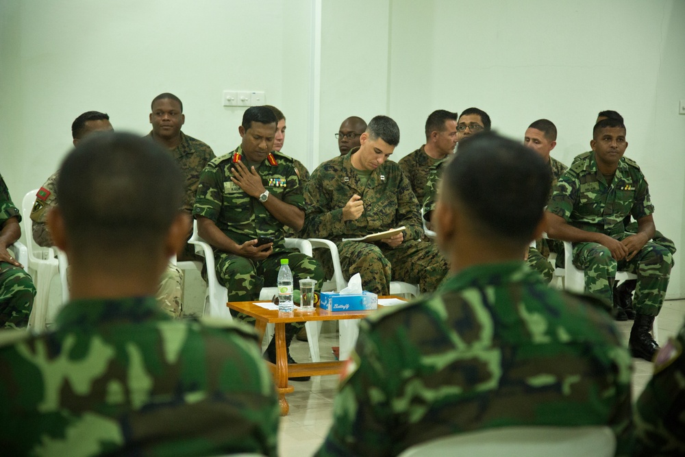 U.S. and Maldivian Marine Corps Officer Seminar Opening Ceremony