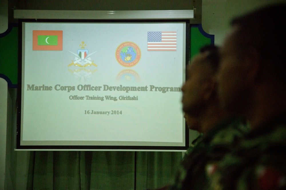 U.S. and Maldivian Marine Corps Officer Seminar Opening Ceremony