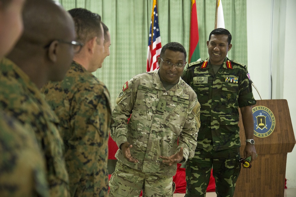 U.S. and Maldivian Marine Corps Officer Seminar Opening Ceremony