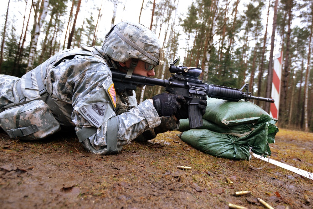 615th Military Police Company live fire training