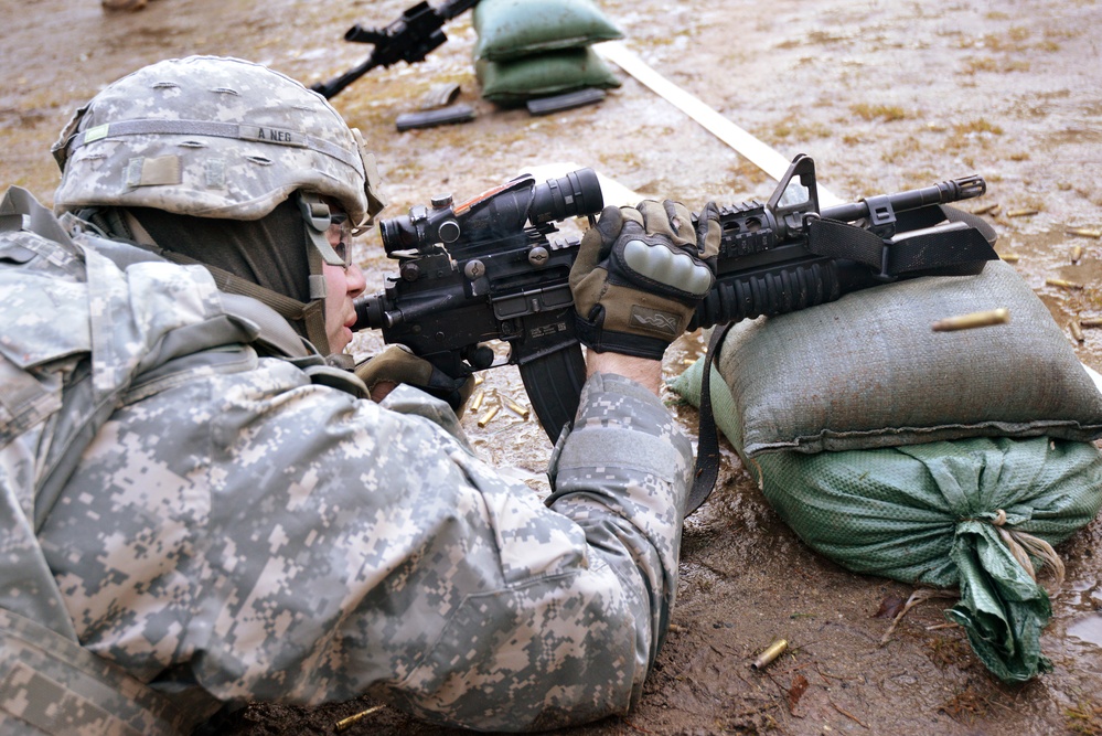 615th Military Police Company live fire training