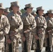 Marine recruits judged on discipline during a final drill evaluation on Parris Island