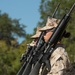 Marine recruits judged on discipline during a final drill evaluation on Parris Island