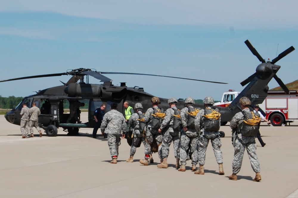 Citizen-soldiers flying overhead