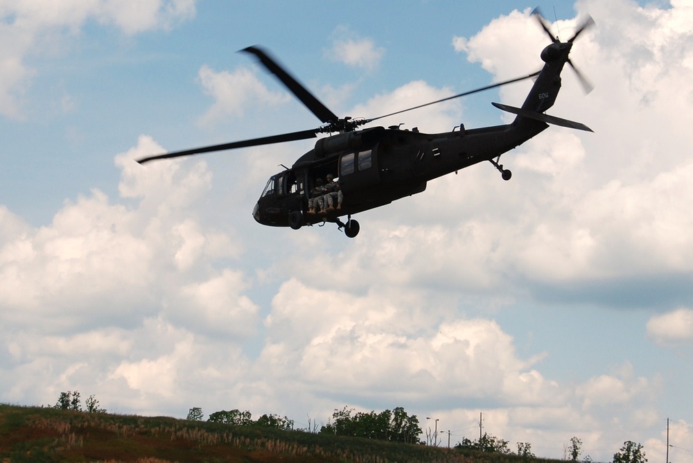 Citizen-soldiers flying overhead