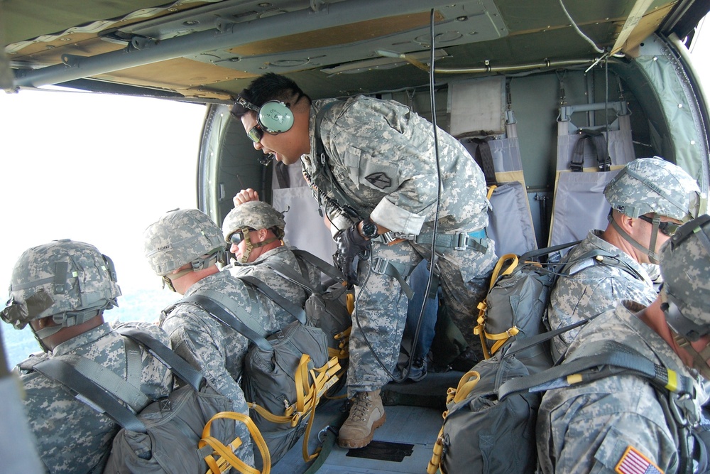 Citizen-soldiers flying overhead