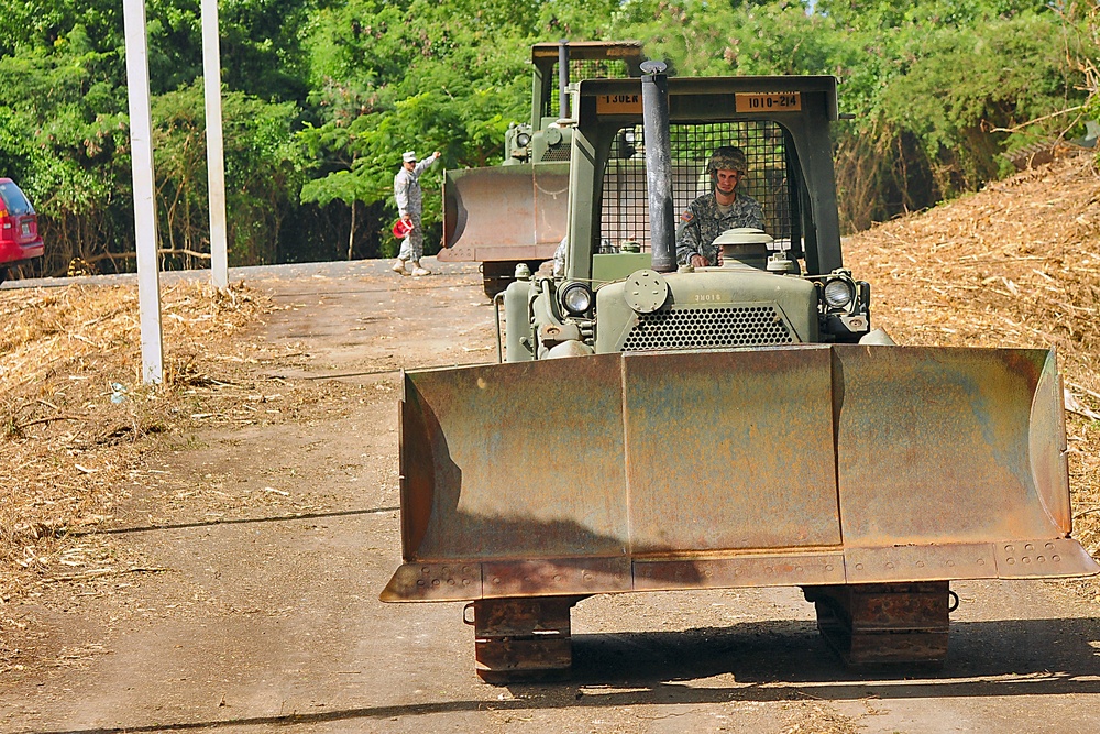 Guardsmen begin work at Mosquito Bay, Vieques