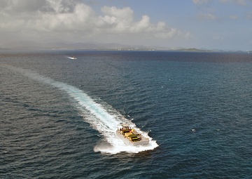 Guardsmen begin work at Mosquito Bay, Vieques