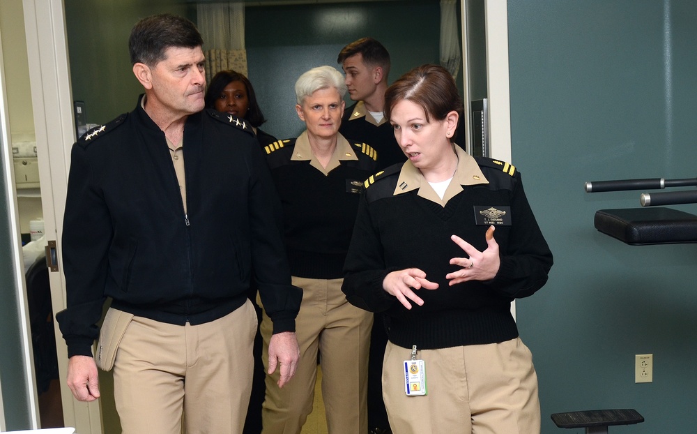 Chief of navy personnel tours Naval Hospital Jacksonville
